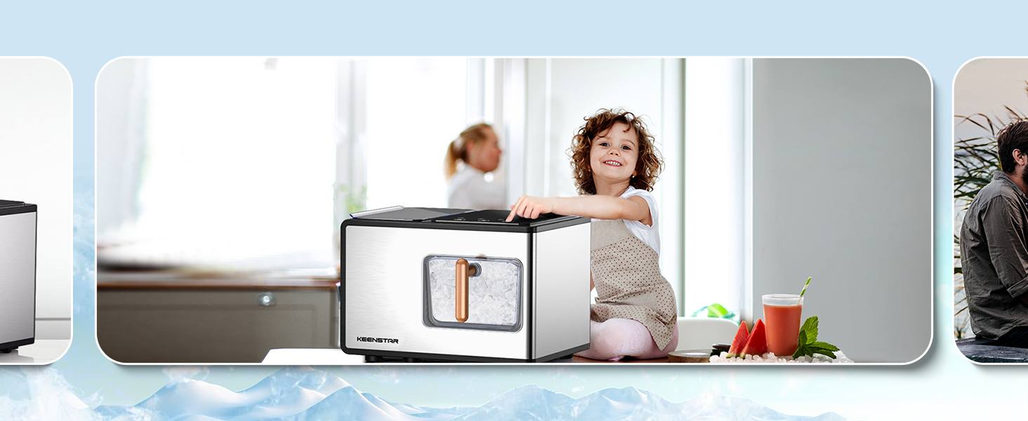 Nugget Ice Maker for Home Office Bar Party