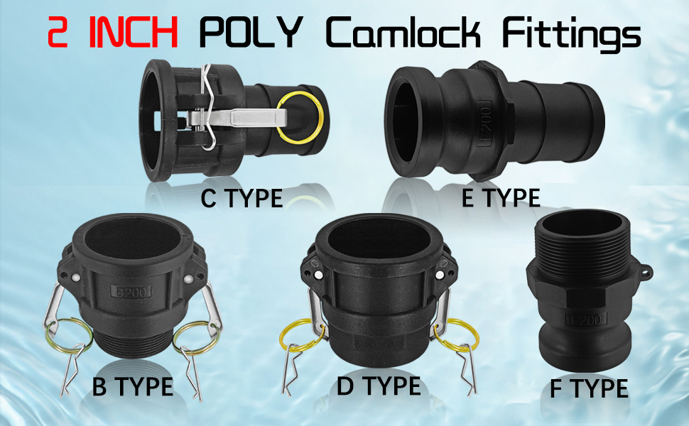 Cam lock Fittings Standard E Type 2 Inch Male Adapter x