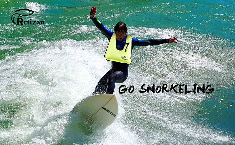 Unisex Adult Portable Inflatable Canvas Life Jacket Snorkel Vest