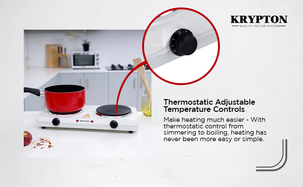 Krypton Hot Plate with Overheat Protection Model No KNHP5306 with 2
