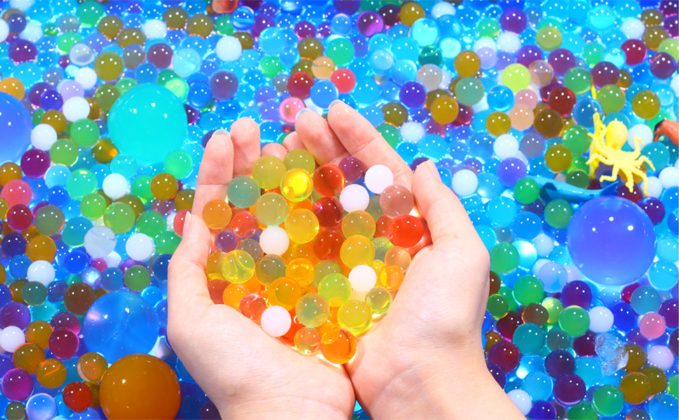 Daover 50000Pcs Water Beads, Water Beads for Vases Gel Jelly Balls Vase