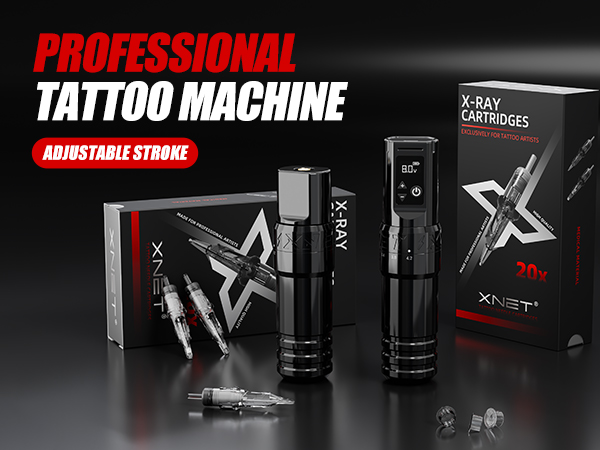 XNET Wireless　tattoo machine set Amazon.com: Tattoo Gun Kit Complete Tattoo Machine Kit, Xnet