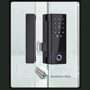 biometric glass door lock