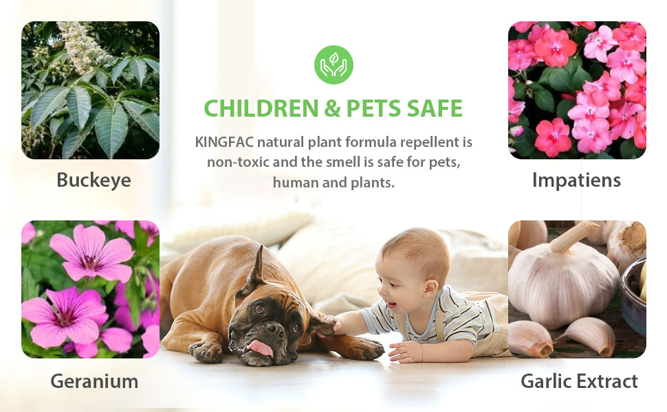 KINGFAC Snake Away Repellent for Outdoors 10 Pack Powerful