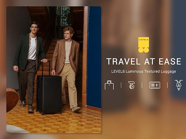Amazon.com | LEVEL8 Trunk Luggages, Large Suitcase 28 Inch