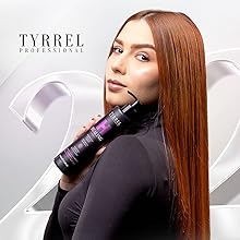 Tyrrel Professional Healing Treatment Results in Long Red Straight Smooth Hair
