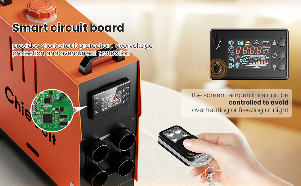 Chievbit 8KW Diesel Air Heater AllinOne 12V, Portable