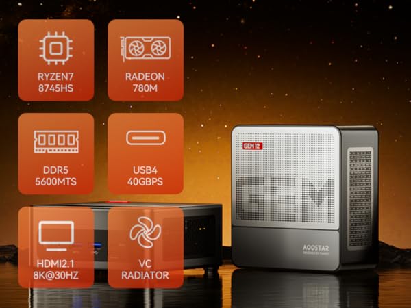 新品未開封　AOOSTAR ミニPC ryzen7 8745HS 32G/1TB Amazon.co.jp: AOOSTAR ミニPC ryzen7 8745HS 32G DDR5 1TB