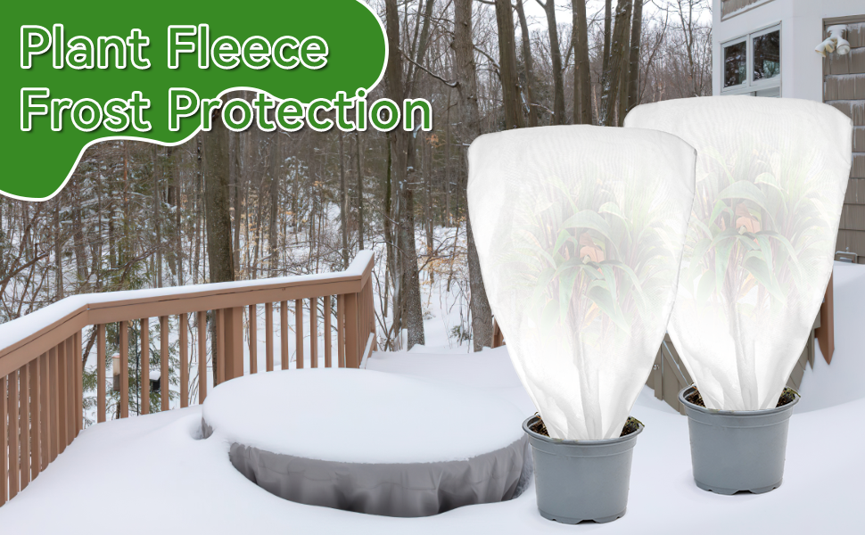 Garden frost protection 2 pack 10x33ft frost blanket plant covers for cold winter floating row cover for vegetable frost fabric plant