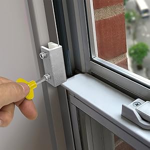 Window Locks, 4 Pack Window Locks for Horizontal and Vertical Windows ...