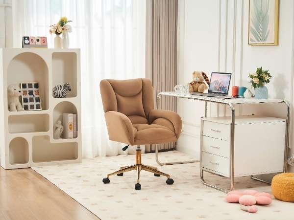 Amazon.com: VPXTA Cozy Desk Chair with Wheels and Arm