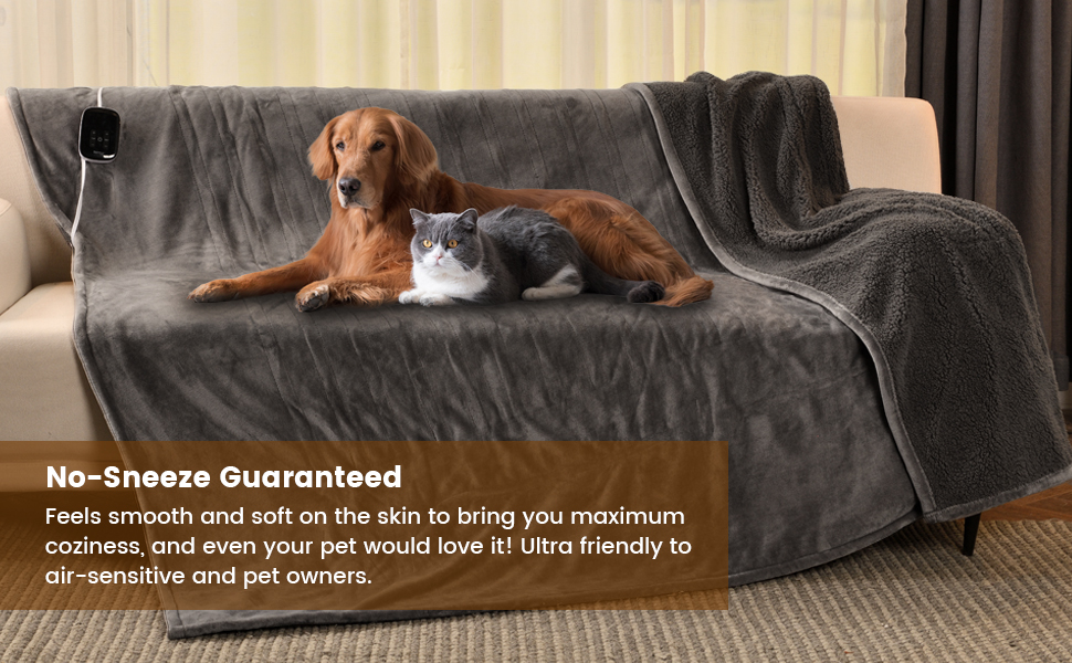 Bearhug Electric Heated Blanket King Size 100 inches x 90 inches, Dual