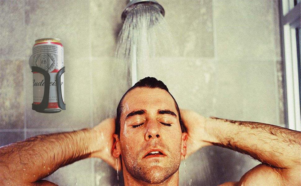 Seatery Beer Can Bottle Holder, Shower Drink Holder, Bathroom Cup