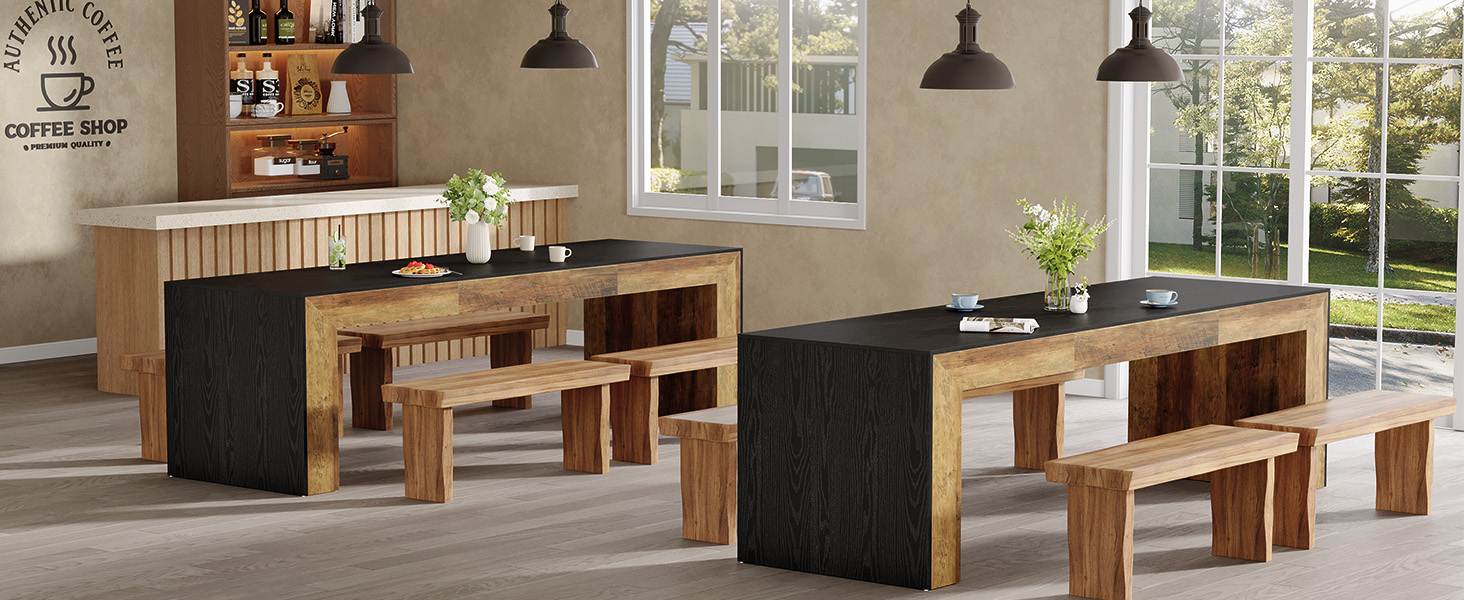 Tribesigns 86.6-Inch Long Computer Desk for 2 Person