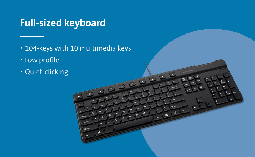 Kensington Simple Solutions Wired Keyboard with Smart Card