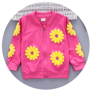 Toddler & Little Girl Flowers Print 3 Piece Sets