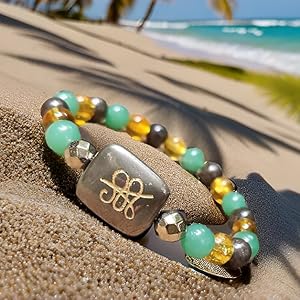 Certified healing crystals bracelet Energy bracelet for wealth 8mm