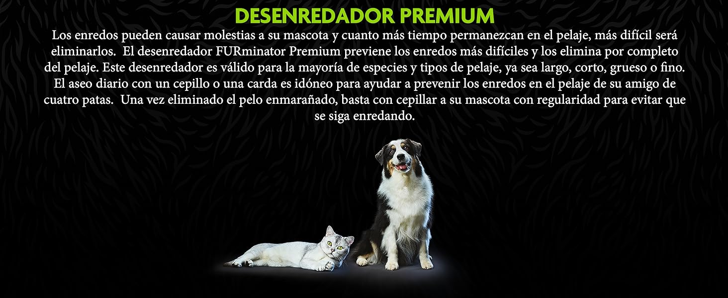 FURminator Dematter for Dogs and Cats Removes Caked Hair Safely and Easily, Clear 14 Furminator desenredador premium