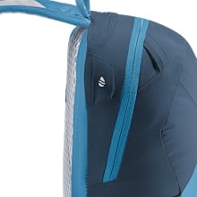 Speed Lite 13 blue side view showing hydration compatibility sleeve