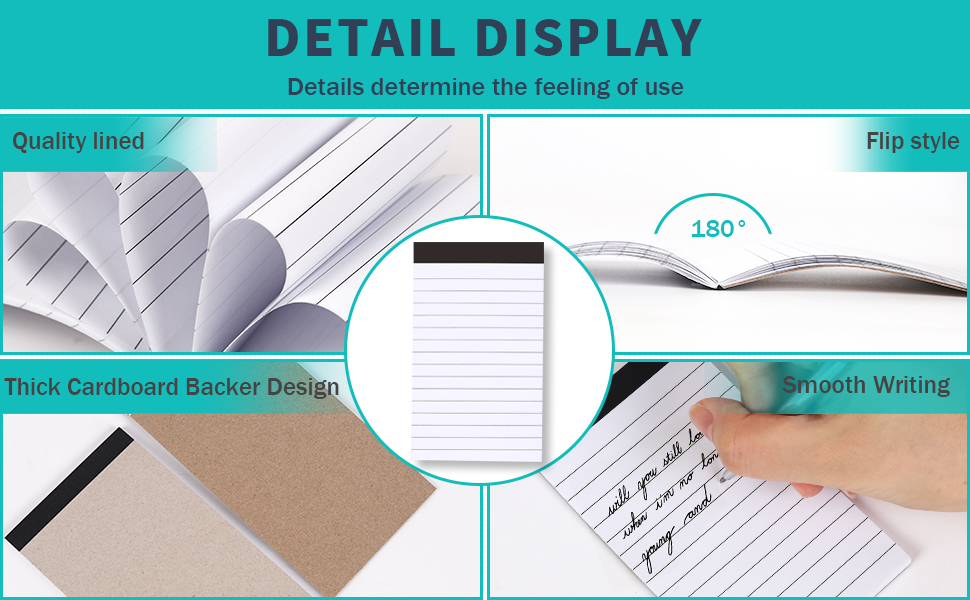 13 Pack Mini Pocket Notepad Set,Included Leather Pocket