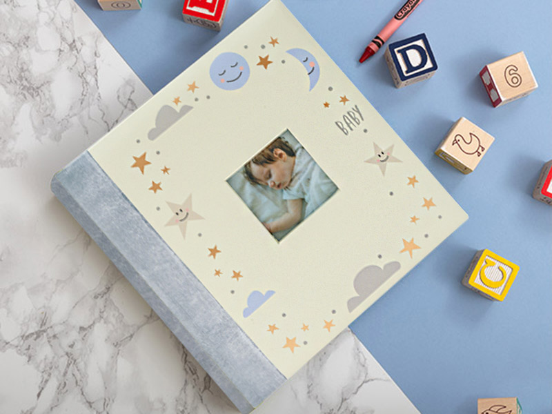 Blue Baby Photo Album