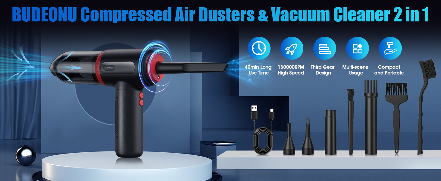 Budeonu Compressed air Duster Electric Air Duster