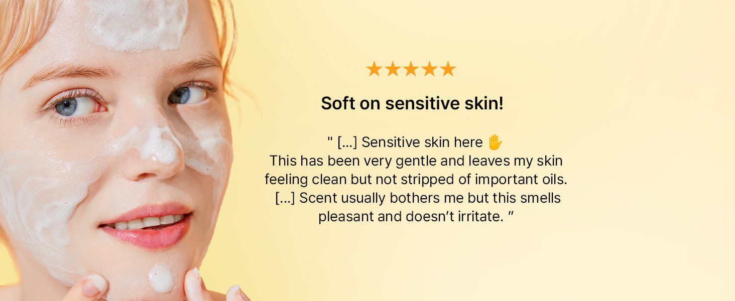 Soft on sensitive skin