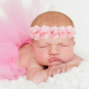 Babystirnband Satinband
