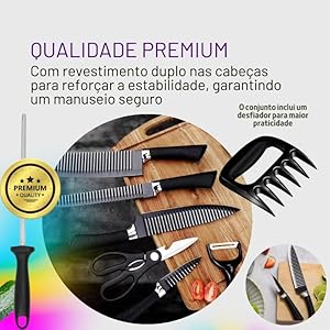 Kit Facas Churrasco - Qualidade Premium