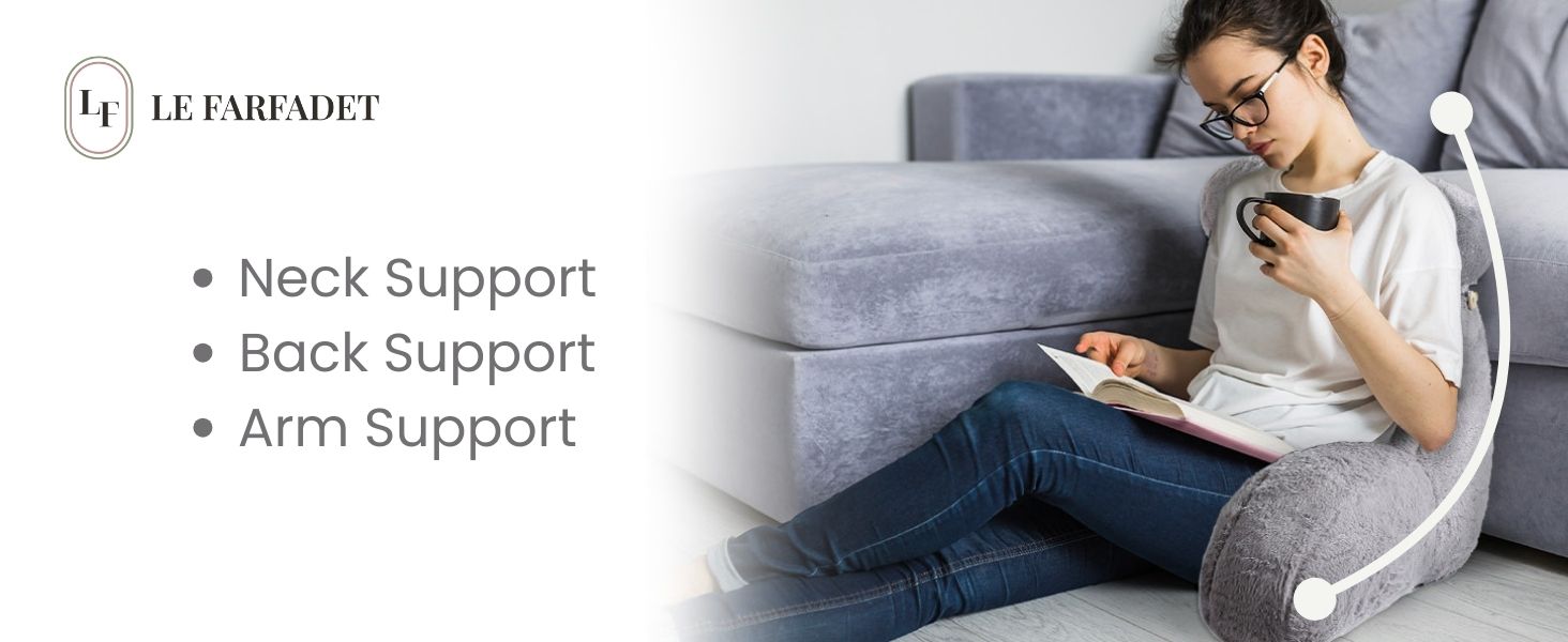 lefarfadet LE FARFADET Reading Pillow for Sitting in Bed