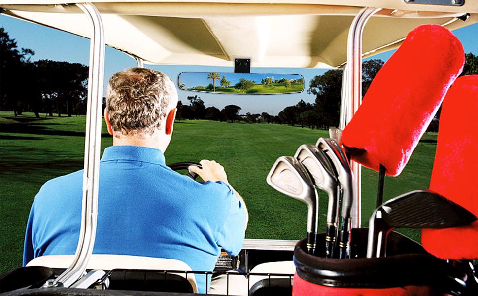 10L0L Universal Golf Cart Rear View Mirror