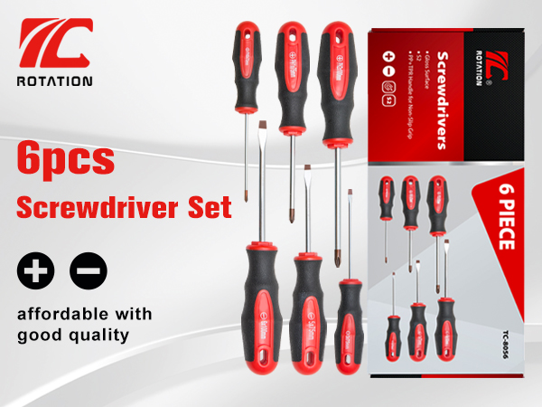 sweep 1-6巻 セット Cate Tierman ROTATION 6PCS Magnetic Tip Screwdriver Set, 3 Phillips and 3