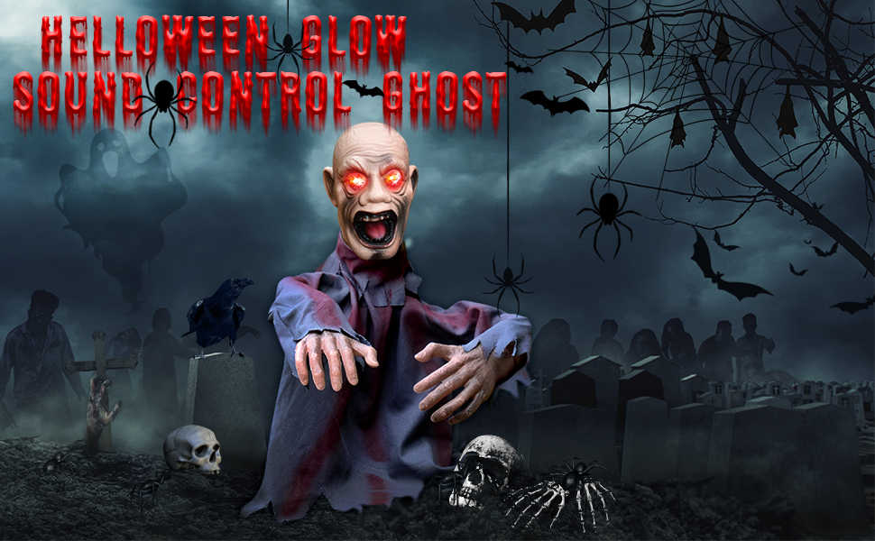 Animated Halloween Decorations, Motion Activated Outdoor