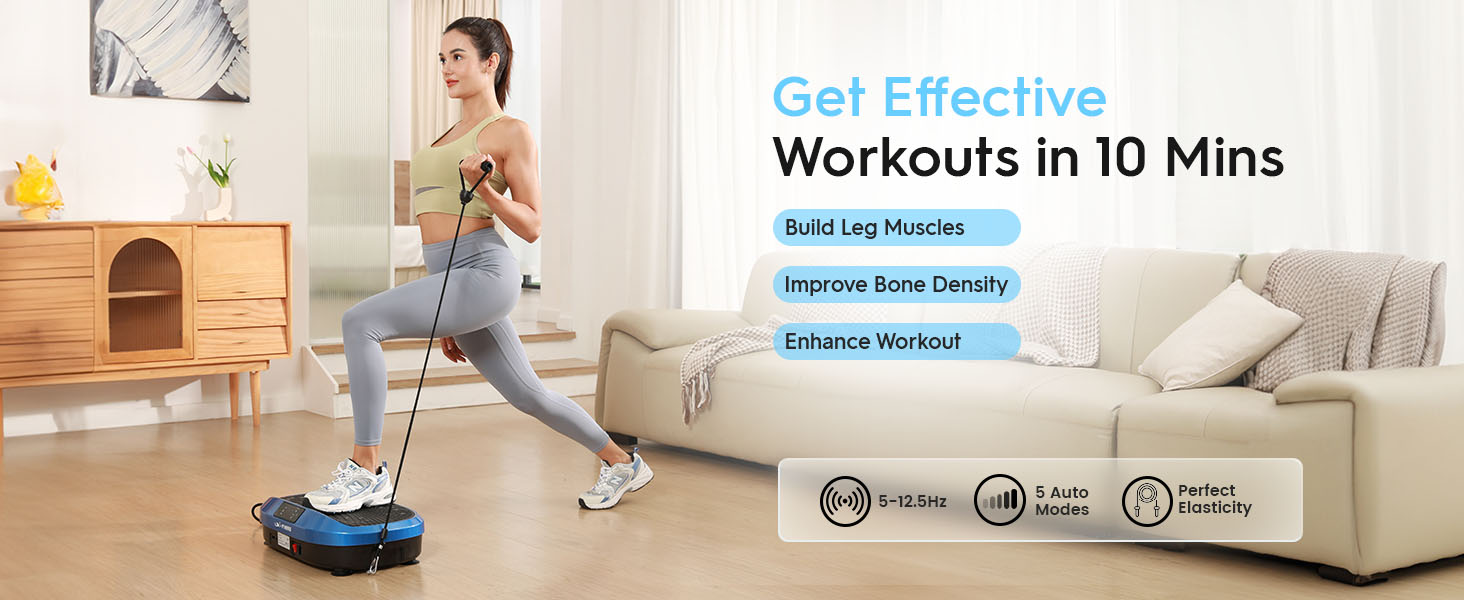 FLYBIRD Vibration Plate Exercise Machine, Lymphatic