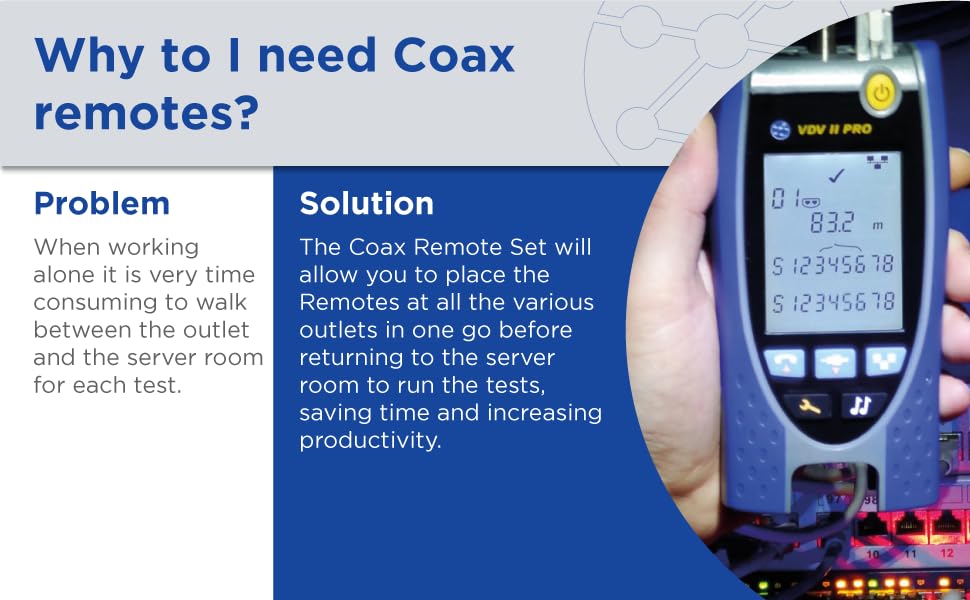 TREND Networks | 158053 | VDV II Series Cable Testers | Coax