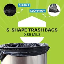 S-Shape Trash Bags