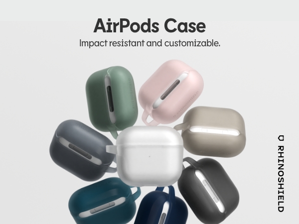 新品 RHINOSHIELD AirPods Serie 2 / 1 ケース Amazon.com: RHINOSHIELD AirPods Case with Carabiner