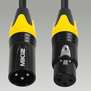 Amazon.com: MIKIZ 25ft XLR Cables 6 Packs - Premium Color