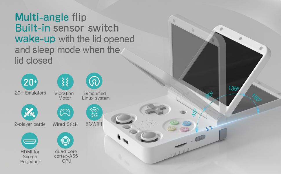 【Miyoo Mini V2｜初期型バッテリータイプ】グレー 2.8Inch MIYOO MINI V2 Portable Retro Handheld Game Console