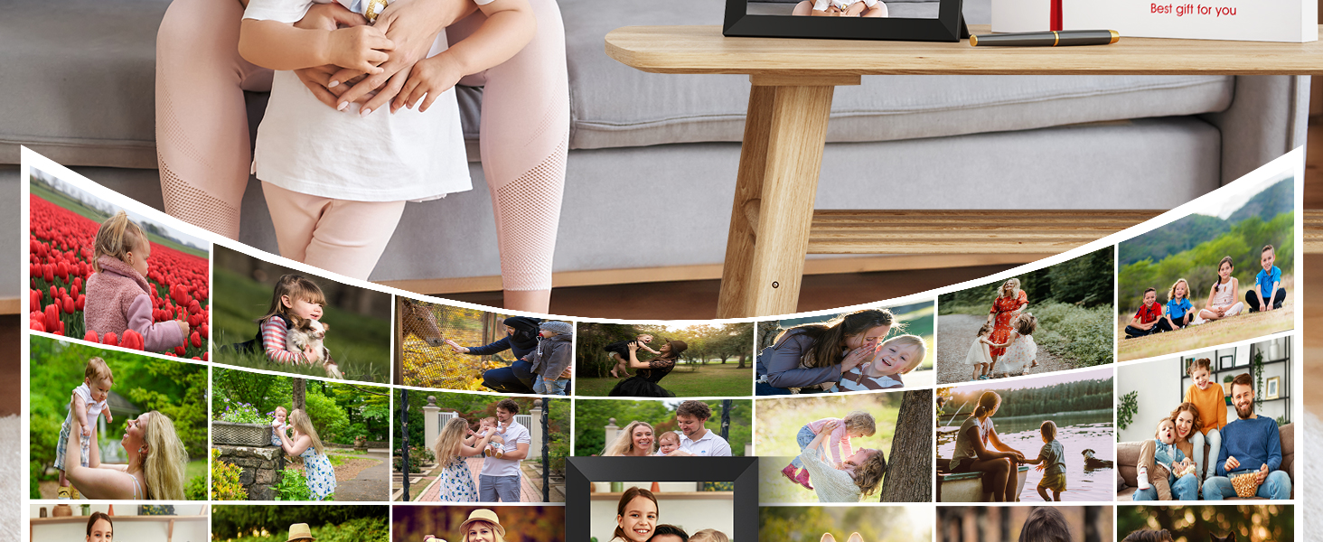 10.1 Inch WIFI Digital Photo Frame 1280 * 800 IPS for up to 80000