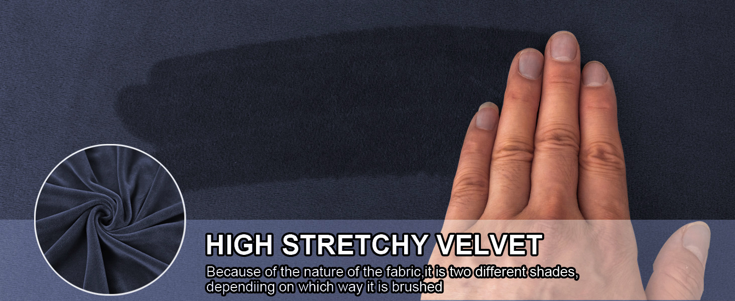 NAISI Waterproof Couch Cushion Covers Thick Velvet Fabric