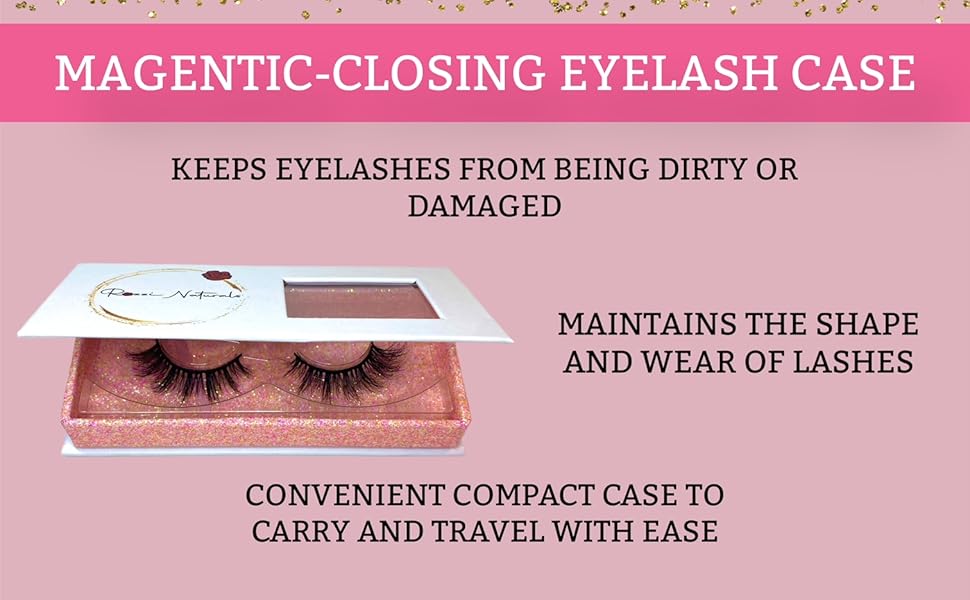 magnetic closing eyelash case