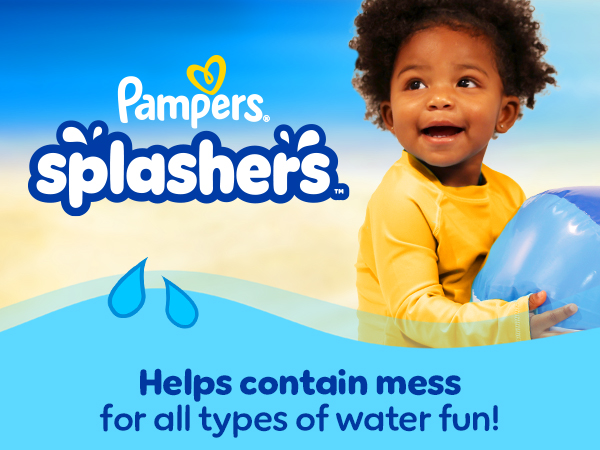 Pampers Splashers helps contain mess for all types of water fun!