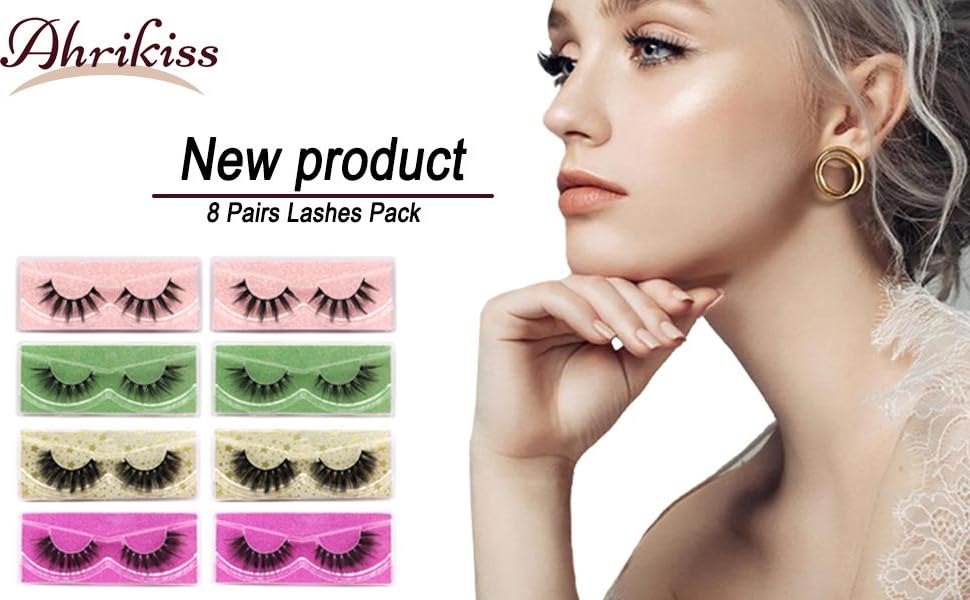 False Eyelashes 8 Pairs