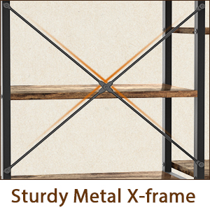 Bakers Rack with Power Outlet, Microwave Stand, Kitchen Storage Shelf