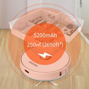 ULTENIC T10 - Robot Vacuum Cleaner With Mop - Self-empty Base - 3000Pa - Laser Navigation - Wi-Fi Connected/App Control 13 Robot Vacuum Cleaner long-lasting battery life