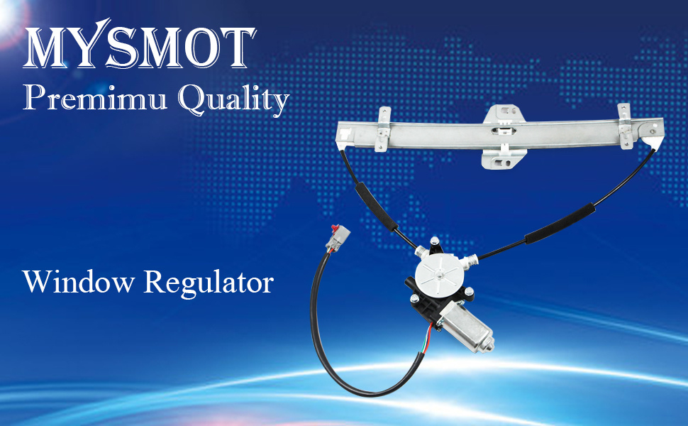 MYSMOT 748131 Front Left Power Window Regulator with Motor