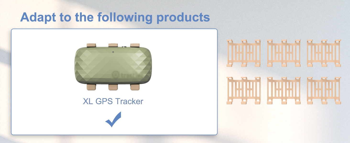 XL GPS Tracker clips