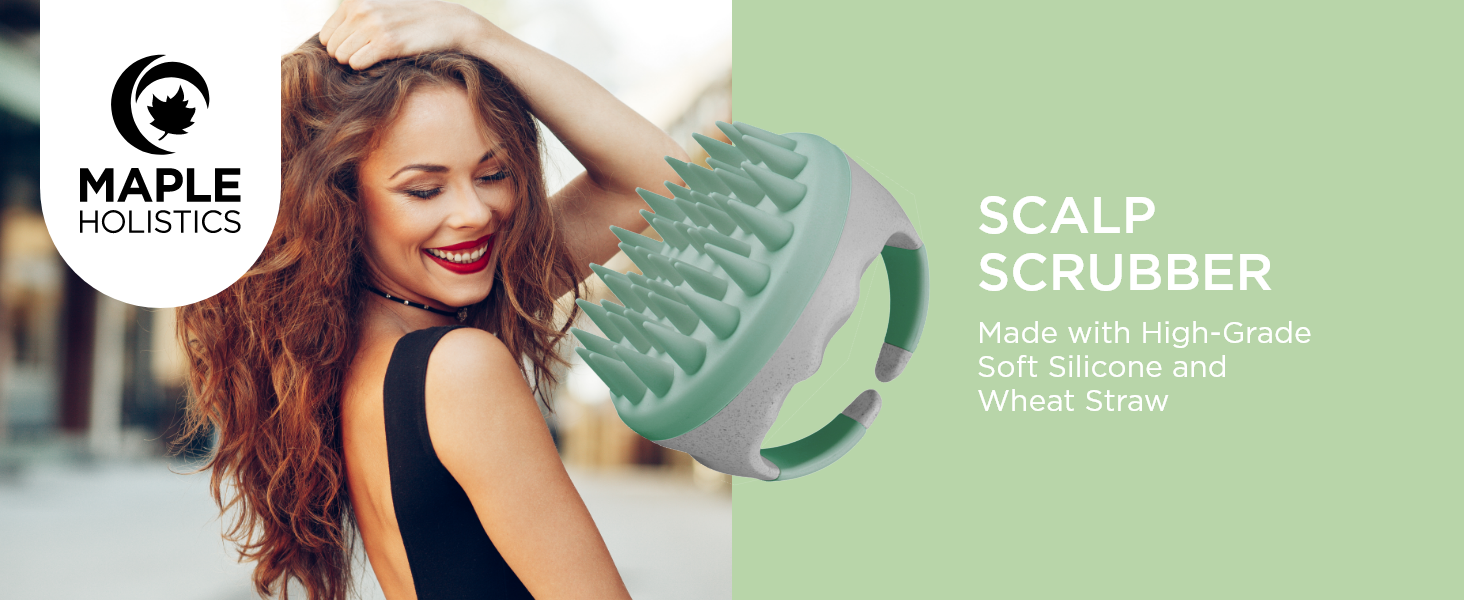 Hair Shampoo Brush and Scalp Exfoliator in Shower Scalp
