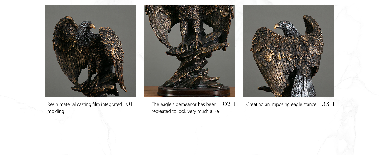 Room Decor Statue Eagle Resin Sculpture for Home Decor Desk Decoration
